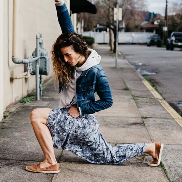 Buddha Pants Womens Elastic Slit Drawstring Boho Hippie Flap Harem Pants Blue - Picture 5 of 10